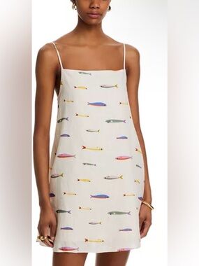 STAUD
Laura Linen Mini Dress